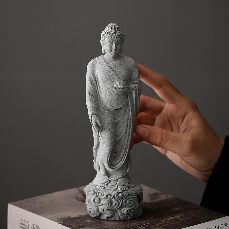 Buddha Stones瞑想仏縁起の良い雲デザイン静寂ホームデコレーション