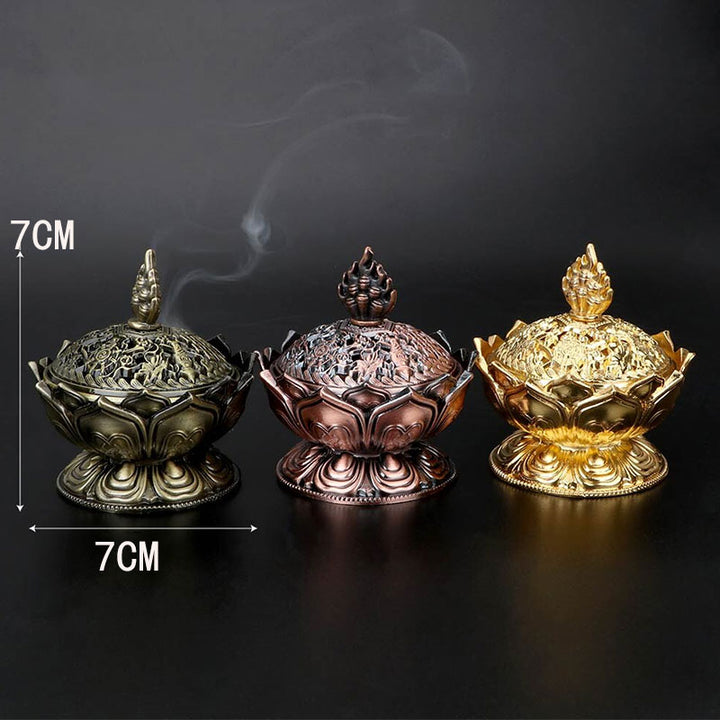 Buddha Stonesチベット蓮形浄化香炉