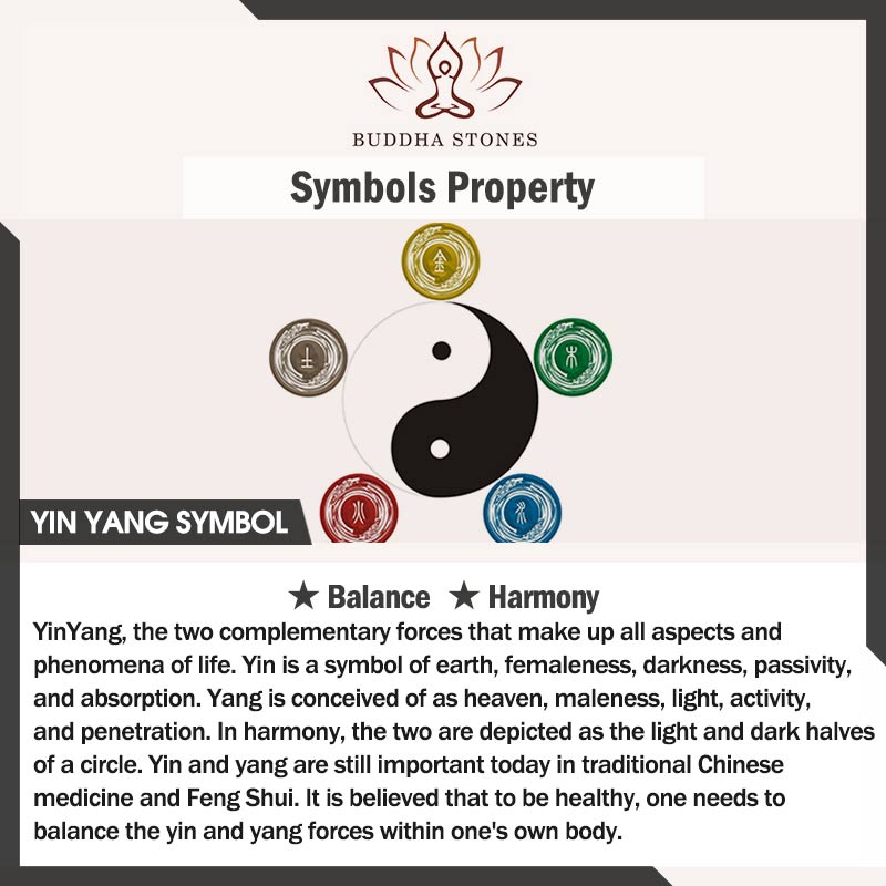 Buddha Stones八卦陰陽道教九字真言チタン鋼ハーモニーリング