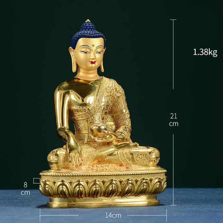 釈迦牟尼仏像悟りの銅像家へのお供え装飾