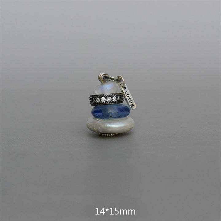 Buddha Stones禅ケアン ラブラドライト 各種クリスタル 落ち着いたペンダントネックレス