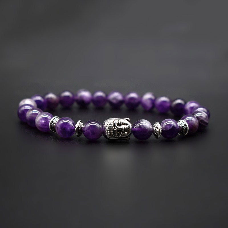 Buddha Stonesアメジストラブヒーリングブレスレット