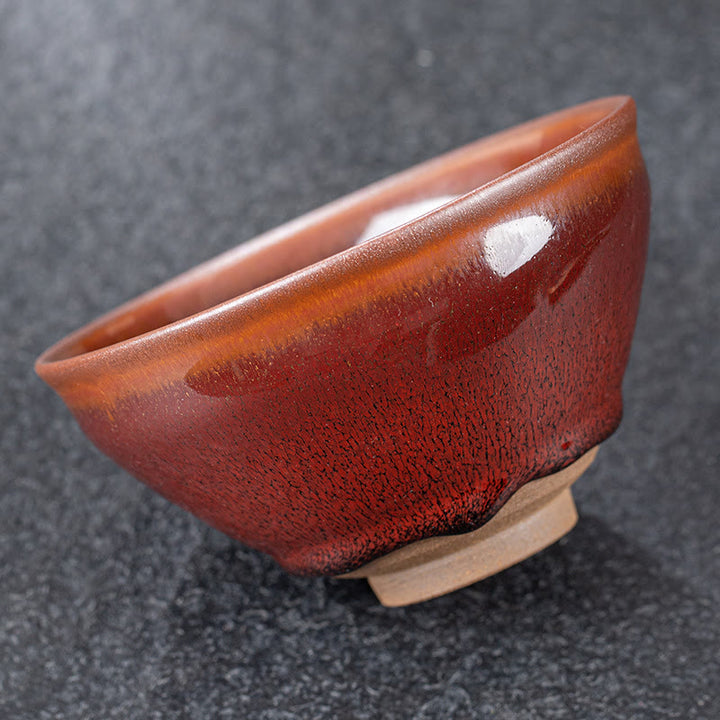 Buddha Stonesヴィンテージレッドブラウン中国Jianzhan磁器ティーカップカンフーティーカップ