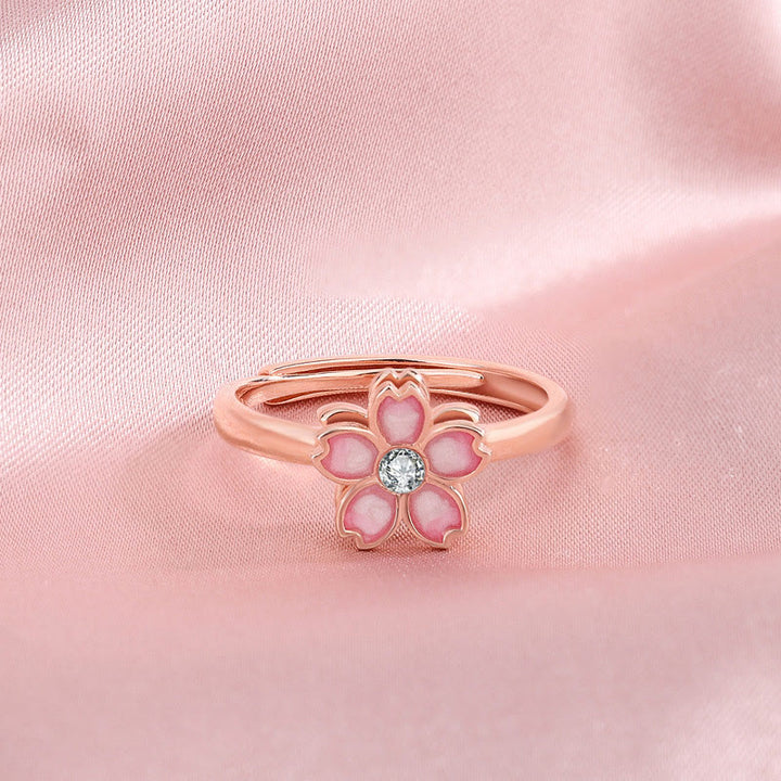 Buddha Stones925スターリングシルバー 桜の祝福チェーンブレスレット 回転リング - image 14