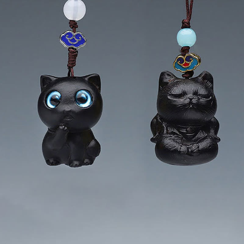 Buddha Stones緑 白檀 ミニ かわいい 動物 ウサギ 猫 鹿 クジラ 繁栄 携帯電話 吊り下げ 飾り - image 16
