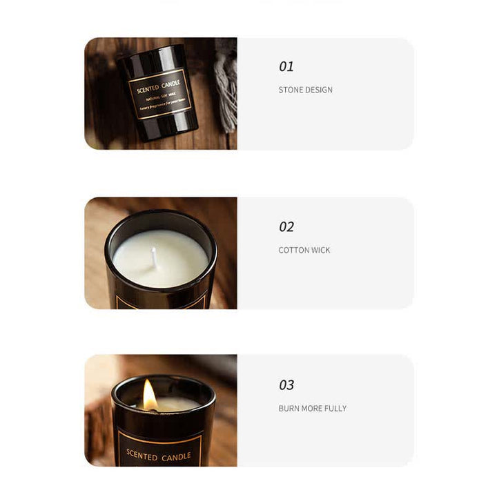 ブルーベルペアフリージアの香りの瞑想と祈りの香りのアロマセラピーソイワックスキャンドル - image 14