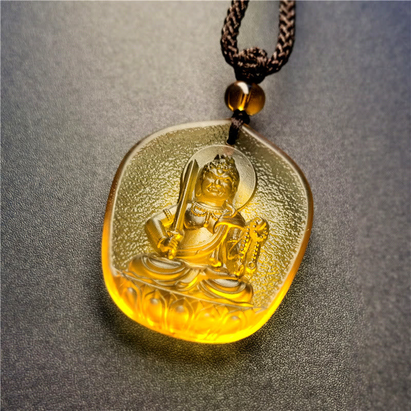 Buddha Stones十二支誕生仏の祝福 劉里 クリスタル 慈悲のネックレス ペンダント - 鶏-不動明王 - image 4