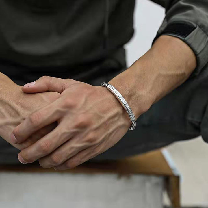 Buddha Stonesチベットオーム・マニ・パドメ・フム般若心経 清浄カフブレスレット - image 14