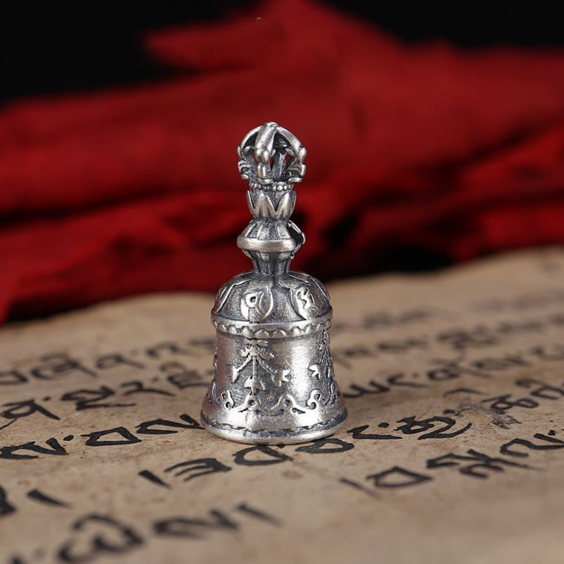 Buddha Stonesチベット 925 スターリングシルバーオーム・マニ・パドメ・フムジェベル ヴァジュラ 彫刻 悟りのペンダント 吊り下げ装飾 - ドルジェベルペンダントのみ（13.5×27mm） - image 14