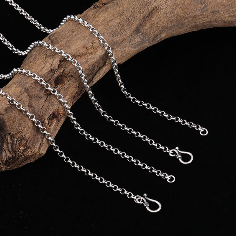 Buddha Stones925 スターリングシルバー ザキラム 富の女神 ドルジェ ヴァジュラ スピリチュアルネックレス ペンダント - 60cm(チェーンのみ) - image 7