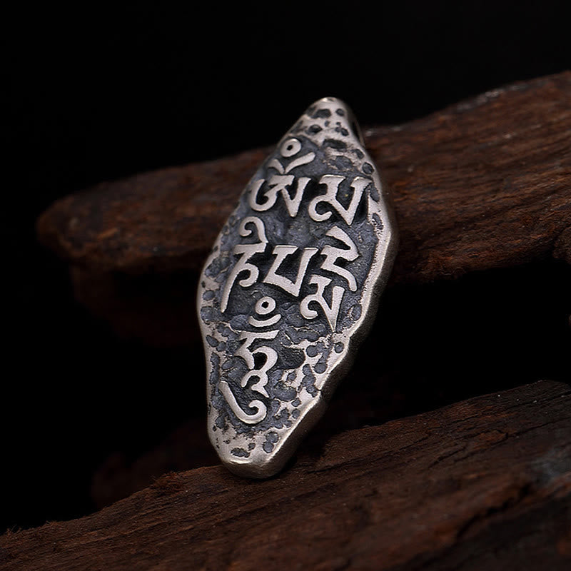 Buddha Stonesチベット 925 スターリングシルバーオーム・マニ・パドメ・フムドルジェヴァジュラ 彫刻 強さ ネックレス ペンダント - image 14