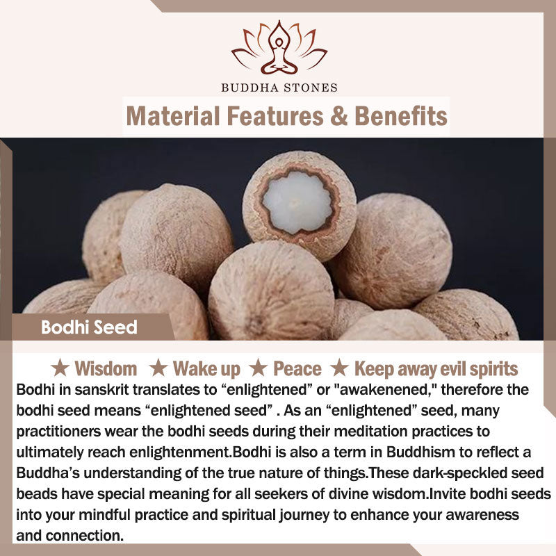 チベットBuddha Stones108 個入りMalaビーズ 紫菩提樹 八卦金剛杵 縁起物 ブレスレット