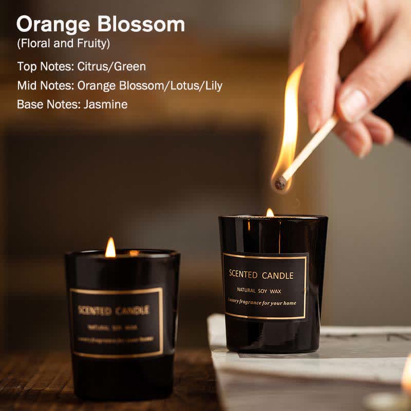 ブルーベルペアフリージアの香りの瞑想と祈りの香りのアロマセラピーソイワックスキャンドル - オレンジブロッサム（フローラル＆フルーティー） - image 6