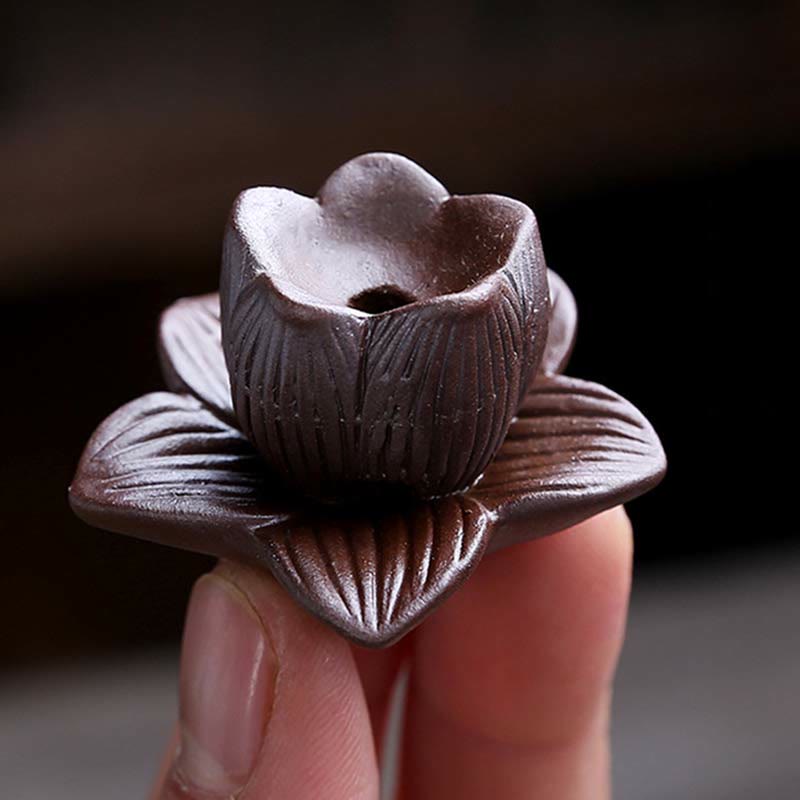 蓮の花のスクエアセラミックスピリチュアル逆流香炉
