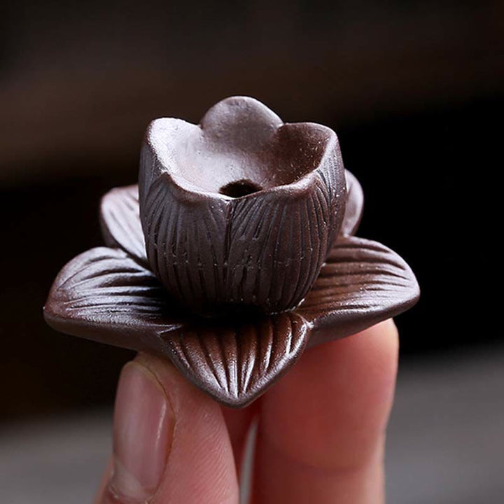 蓮の花のスクエアセラミックスピリチュアル逆流香炉
