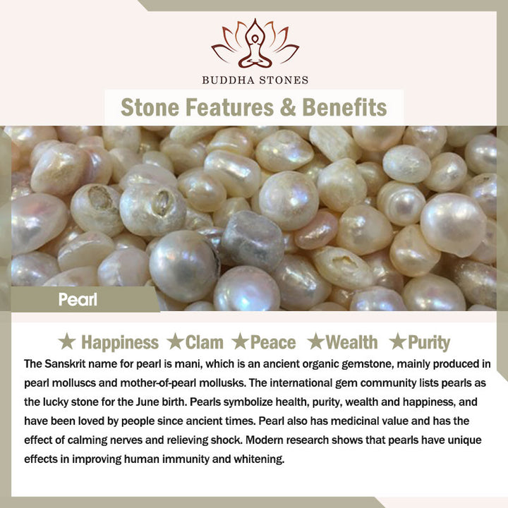 Buddha Stones パールホワイトフラワーリーフ幸せドロップイヤリング - image 5