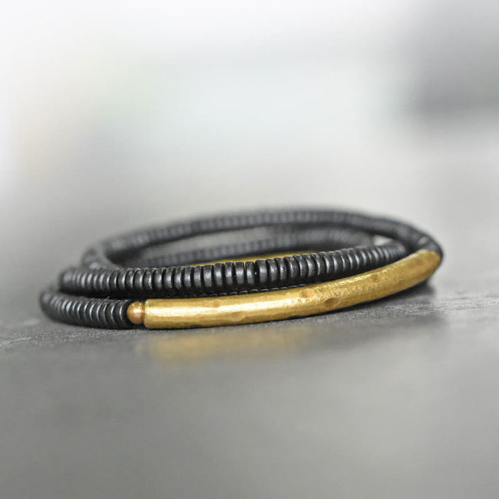 Buddha Stones黒檀銅 バランス 多層ブレスレット - image 7