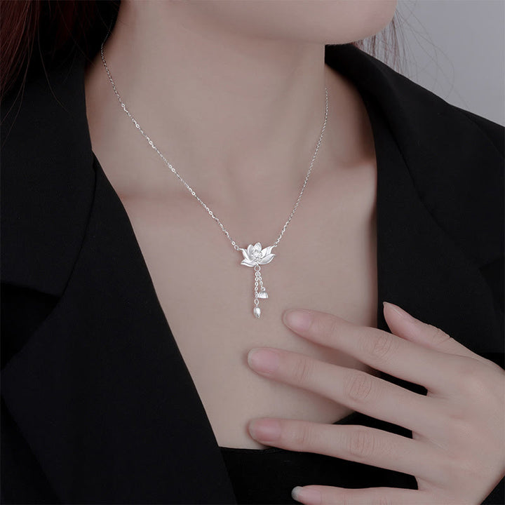 Buddha Stones999 スターリングシルバー 蓮の花の鞘 彫刻 悟りのネックレス ペンダント - image 7