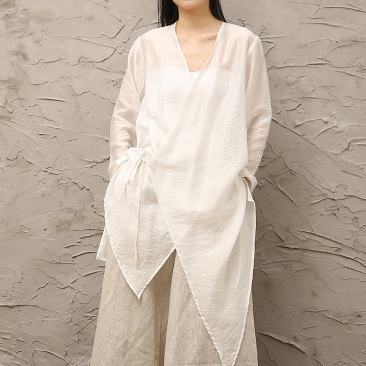 Buddha Stonesシンプル ホワイト ベージュ 柄 瞑想 スピリチュアル 禅 練習 ヨガ 服 レディース