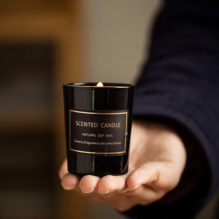 ブルーベルペアフリージアの香りの瞑想と祈りの香りのアロマセラピーソイワックスキャンドル - image 3