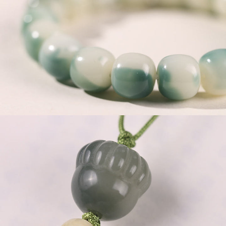 Buddha Stonesグラデーション菩提樹九尾狐猫の爪松ぼっくり平和ブレスレット - image 17