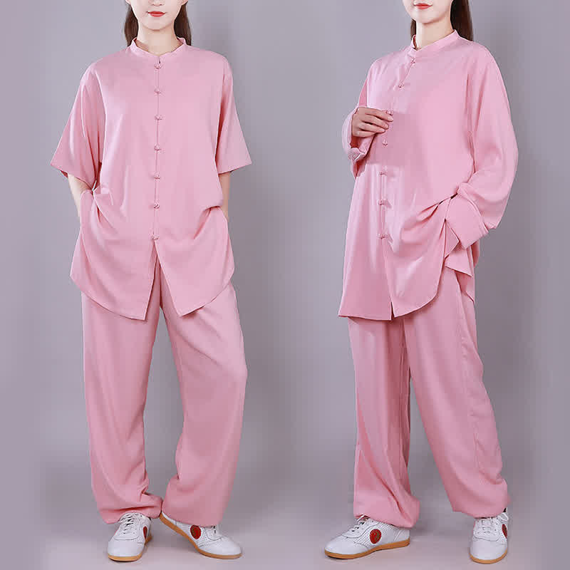 Buddha Stones太極拳 気功 瞑想 祈り スピリチュアル 禅 練習 ユニセックス コットン リネン 服 セット - image 10