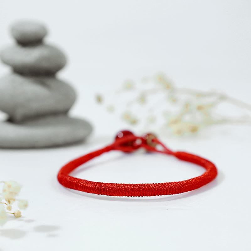 Buddha Stones風水幸運の赤紐セラミックブレスレット - image 4