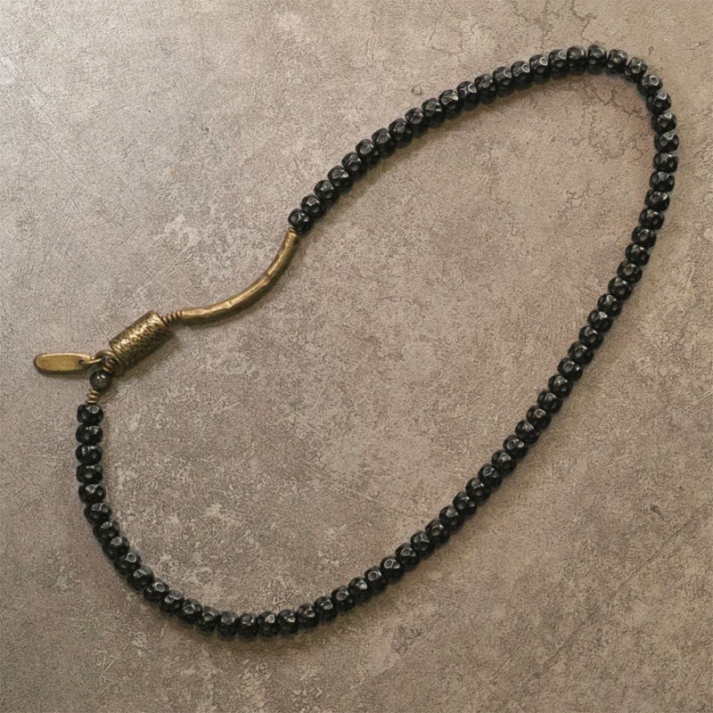 Buddha Stonesレトロココナッツシェル 真鍮銅幸せトリプルラップブレスレット - image 12