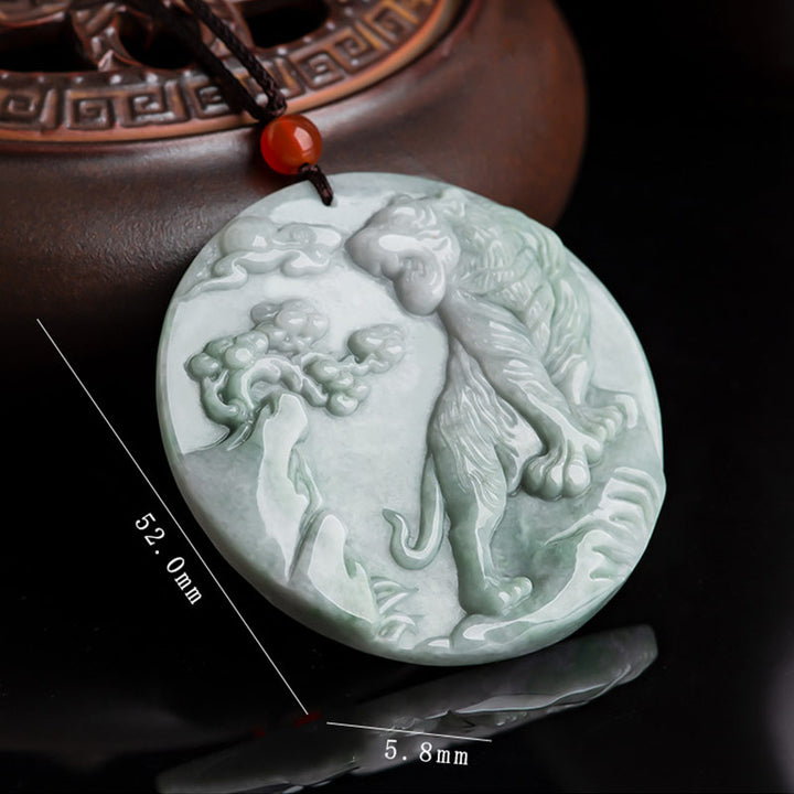 Buddha Stones十二支 虎 翡翠 守護 ネックレス 紐 ペンダント - image 9