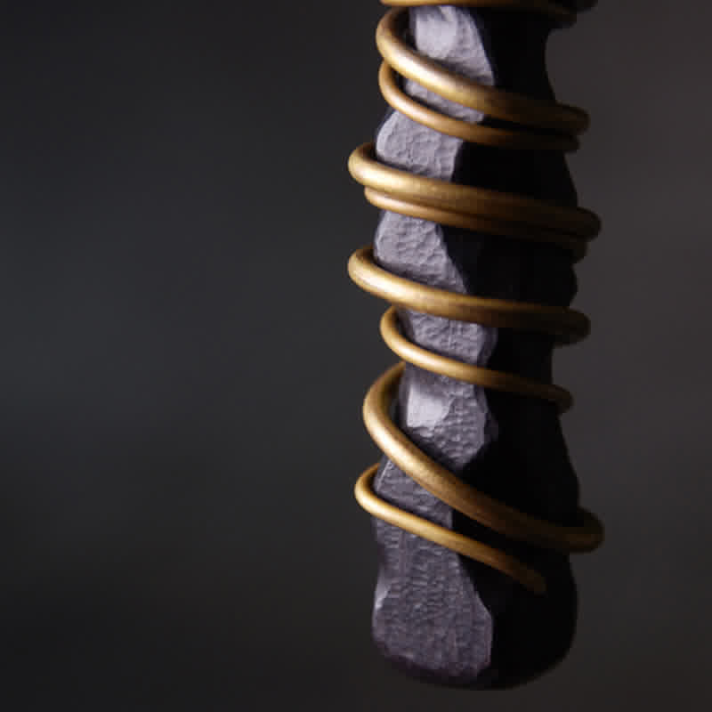 Buddha Stones、チベット産黒檀、真鍮製、バランスピースネックレスペンダント - image 5