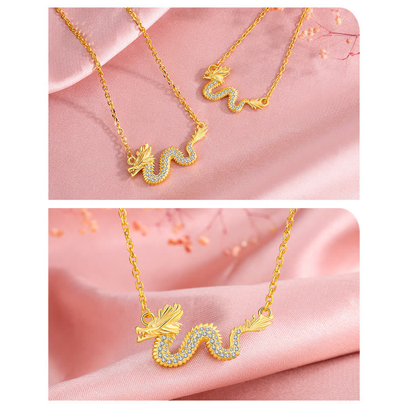 Buddha Stones925スターリングシルバー 龍年 縁起の良い金龍 幸運のチェーンネックレスペンダント - image 11
