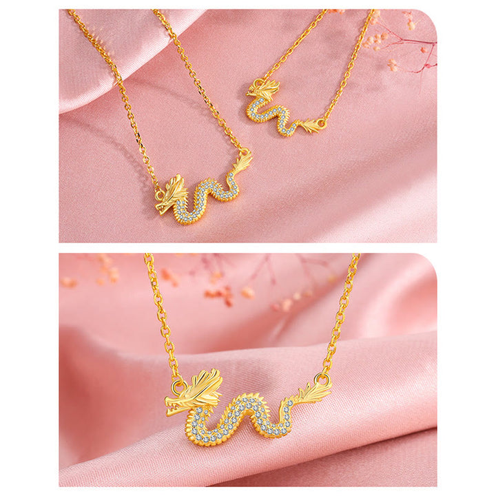 Buddha Stones925スターリングシルバー 龍年 縁起の良い金龍 幸運のチェーンネックレスペンダント - image 11