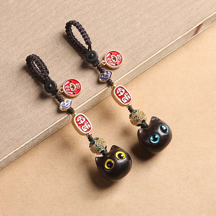 Buddha Stones黒檀の良い雲 平和 キーホルダー 携帯電話 吊り下げ装飾 - image 17