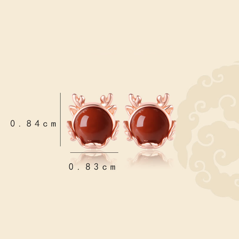 ❗❗❗フラッシュセール -Buddha Stones925 スターリングシルバー 龍年 辰砂 赤瑪瑙 龍守護ブレスレット ネックレス ペンダント イヤリング リング