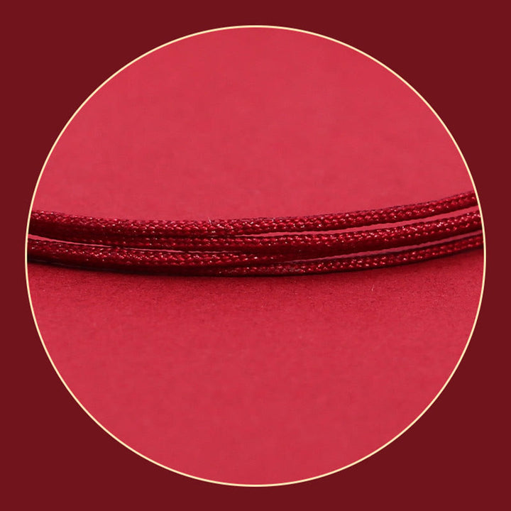 Buddha Stones 999スターリングシルバー PiXiu ストロベリークォーツビーズ 富と幸運の編み込みブレスレット - image 8