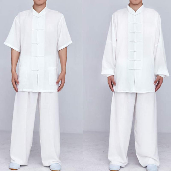 Buddha Stones瞑想禅祈りスピリチュアル太極拳気功練習ユニセックス刺繍服セット - image 23