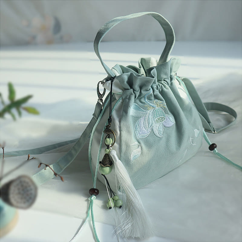 Buddha Stonesハンドメイド刺繍花キャンバストートショルダーバッグハンドバッグ - image 41
