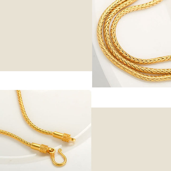 Buddha Stonesチベット 18K ゴールドオーム・マニ・パドメ・フム幸運の鯉キャラクター インゴット 銅貨 平和ブレスレット - image 4