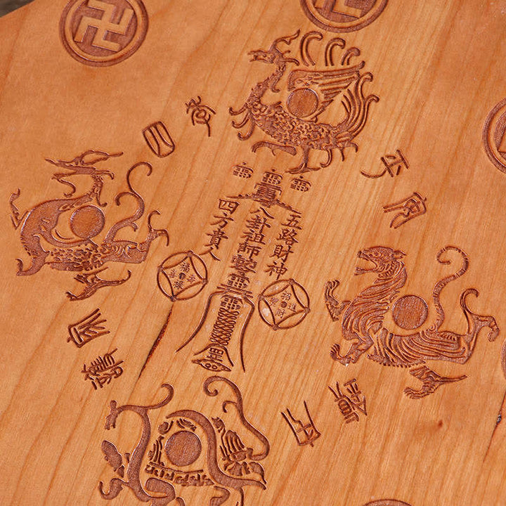 風水八卦図 桃の木 五帝銭 中国結び バランスエネルギーマップ ミラー - image 6