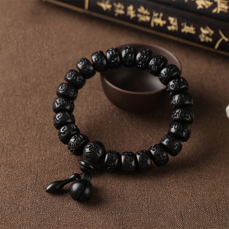 Buddha Stones チベット雷木 守護お守りブレスレット