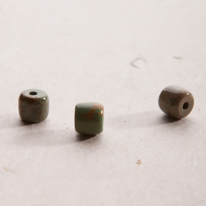 Buddha Stones 108Malaビーズ 925 スターリングシルバー シトリン サンダルウッド ターコイズ 守護 繁栄 ブレスレット