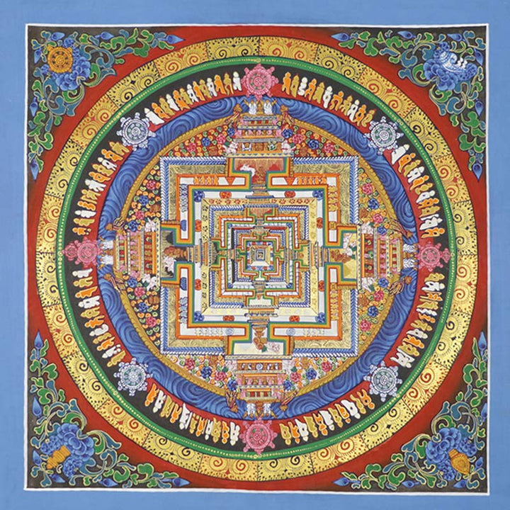 Buddha Stonesチベットタンカ画 祝福 手作り装飾