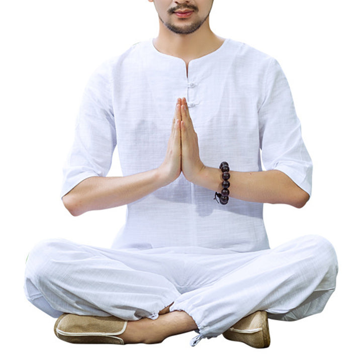 Buddha Stones瞑想 祈り スピリチュアル 禅 修行 ユニフォーム 衣類 メンズ セット