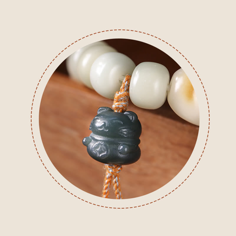 Buddha Stones招き猫 菩提樹 猫の足跡 平和ブレスレット - image 8