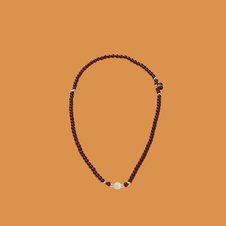Buddha Stones 925スターリングシルバー 天然ガーネット キャットアイプロテクション トリプルラップブレスレット - image 13