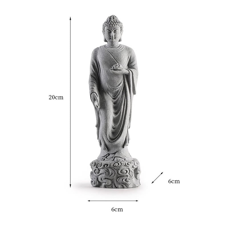 Buddha Stones瞑想仏縁起の良い雲デザイン静寂ホームデコレーション