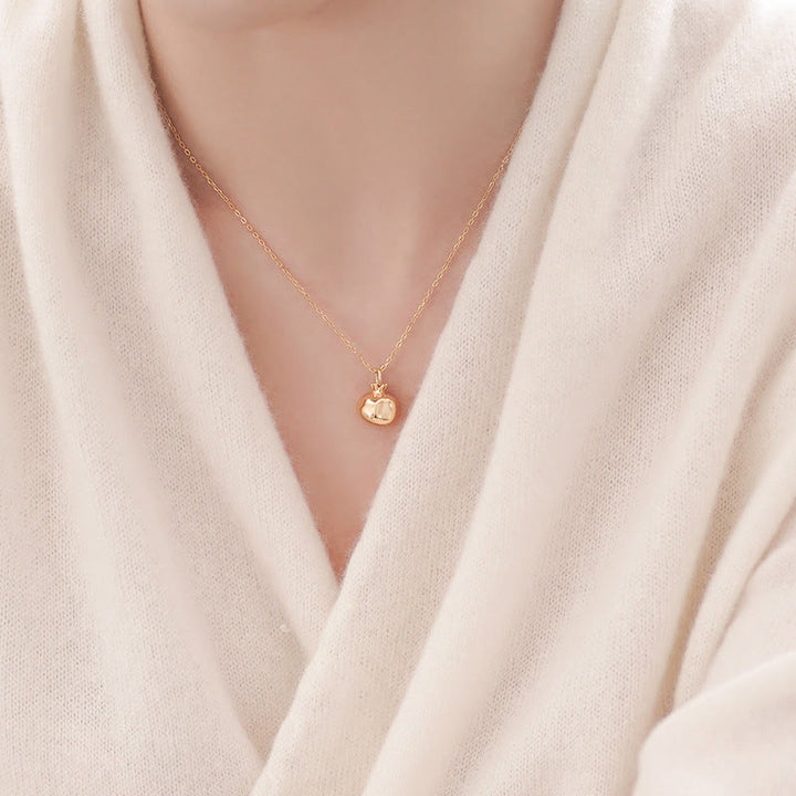 Buddha Stones 925スターリングシルバー 18Kゴールドメッキ ザクロガーネットクリスタル パッションチャームネックレスペンダント - image 4