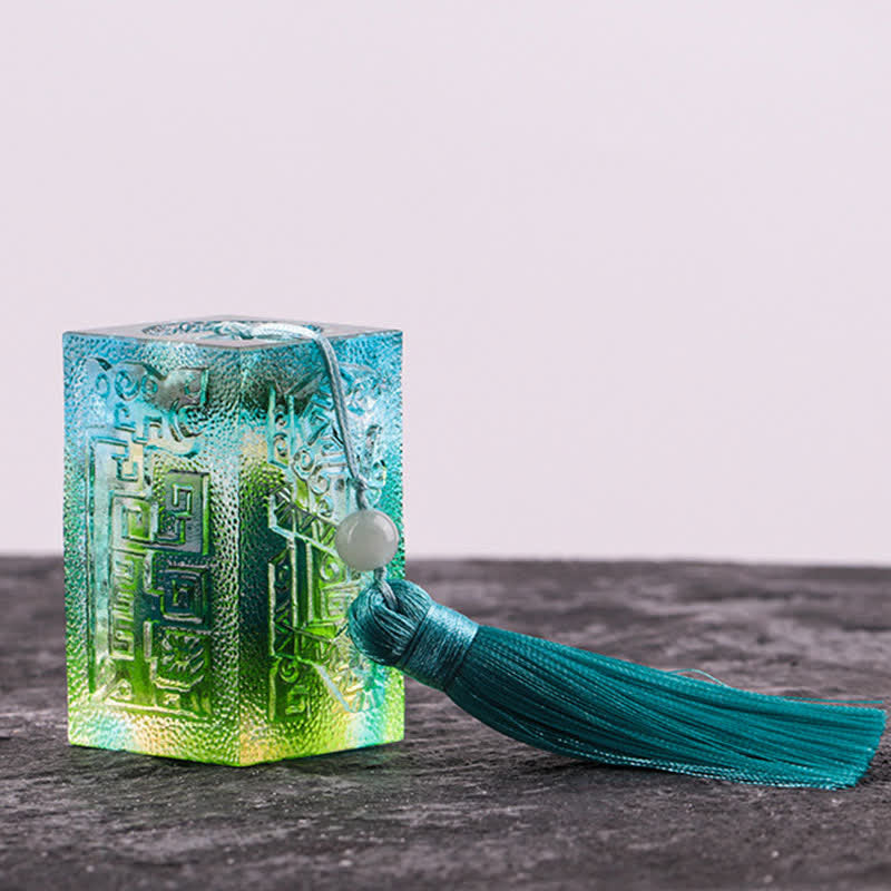 風水手作りLiuliクリスタルアートピースホームオフィス装飾