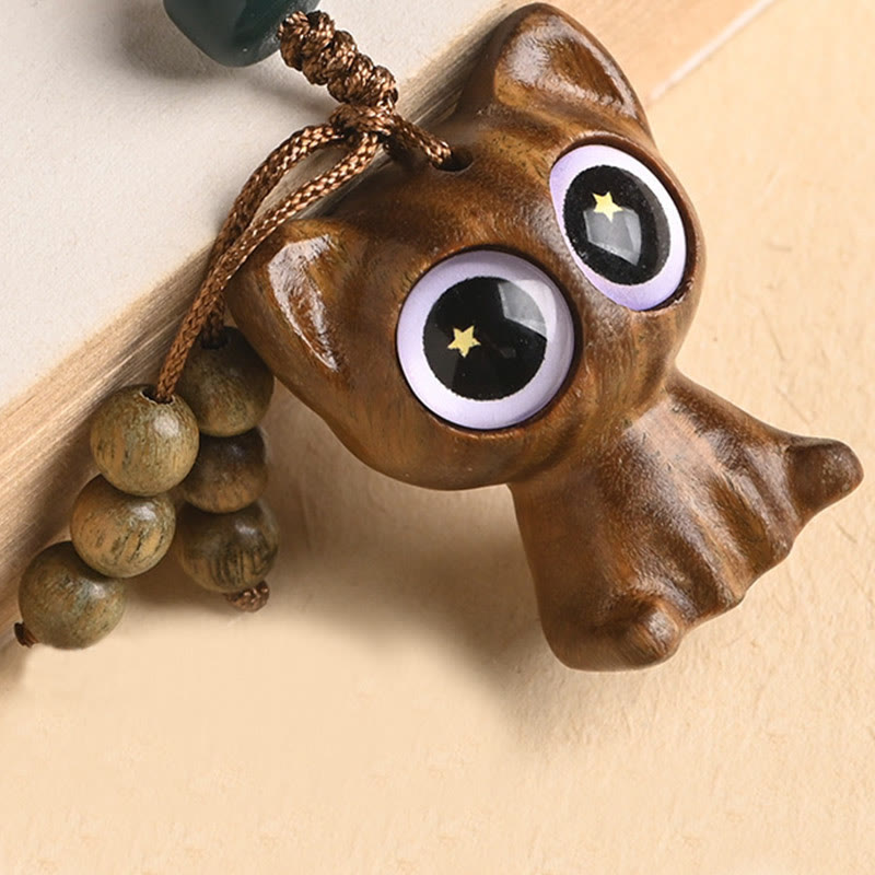 Buddha Stones緑白檀 招き猫 鯉 癒し キーチェーン 携帯電話 吊り下げ装飾 - image 19
