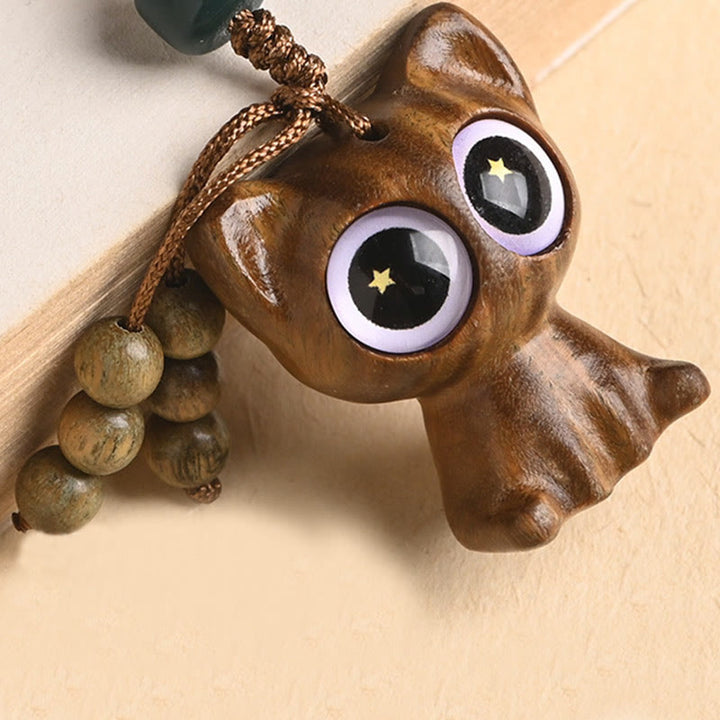 Buddha Stones緑白檀 招き猫 鯉 癒し キーチェーン 携帯電話 吊り下げ装飾 - image 19